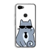 Cool cat: Google Pixel 3a Transparant Hoesje