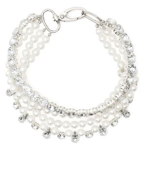 Atu Body Couture x Shir Fine Jewellery collier ras-du-cou à perles - Blanc