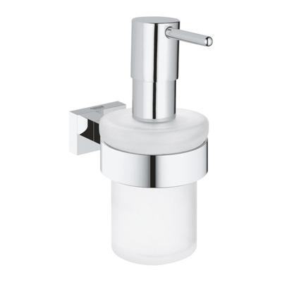 GROHE Essentials Cube Zeepdispenser - 160ml - met houder - wandmontage - chroom 40756001