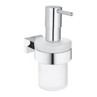 GROHE Essentials Cube Zeepdispenser - 160ml - met houder - wandmontage - chroom 40756001