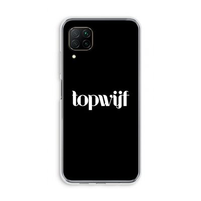 Topwijf Zwart: Huawei P40 Lite Transparant Hoesje