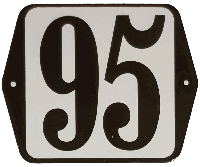 Huisnummer standaard nummer 95 - Warentuin mix