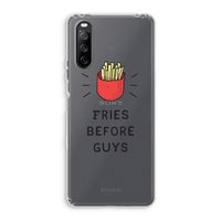 Fries before guys: Sony Xperia 10 III Transparant Hoesje