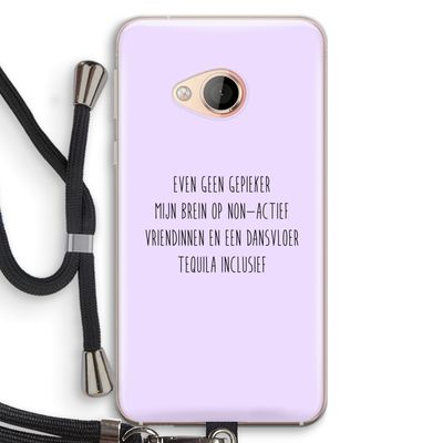 Tequila: HTC U Play Transparant Hoesje met koord