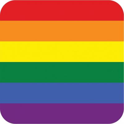 Regenboog thema print Bierviltjes - onderzetters - 75x stuks - karton - Pride - feestartikelen