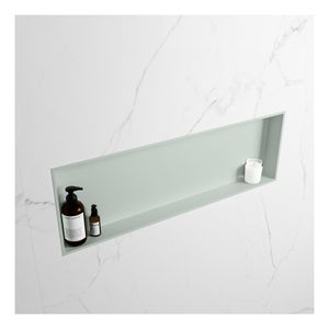 Wandnis Solid Surface Easy | In- en opbouw | 30x90x8 cm | 1 vak | Greey