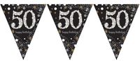 Vlaggenlijn '50' Sparkling Celebration zilver/goud - thumbnail