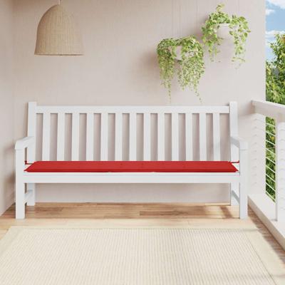 VidaXL Tuinbankkussen 200x50x4 cm oxford stof rood