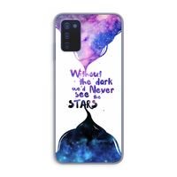 Stars quote: Samsung Galaxy A03s Transparant Hoesje