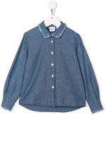 Aspesi Kids chemise en jean à bords francs - Bleu Aspesi Kids chemise en jean à bords francs - Bleu
