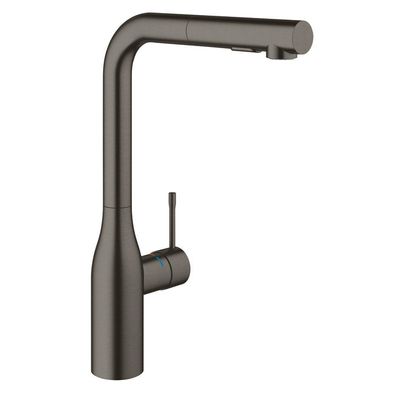 GROHE essence new Keukenkraan - hoog - draaibare/uittrekbare uitloop - hard graphite geborsteld 30270al0