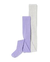 HEMA Kindermaillots rib - 2 stuks lavendel (lavendel)