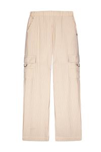 Like Flo zomer cargo broek meisjes teens - creme, gestreept - Fever