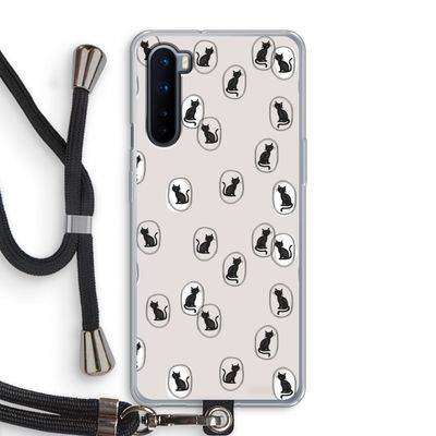 Miauw: OnePlus Nord Transparant Hoesje met koord