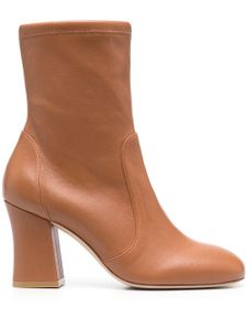 Stuart Weitzman bottines en cuir 80 mm - Marron