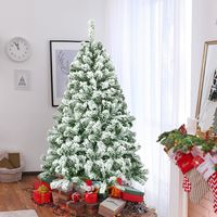 Besneeuwde Kunstkerstboom met Metalen Standaard en PVC Pinnen 135 cm