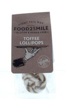 Food2Smile Toffee lollipops suikervrij glutenvrij lactosevrij (5 st) - thumbnail