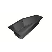 Xenz Lagoon Hoekbad - 170x75x48 - afvoer Midden - Rechts - Compact - acryl - ebony 6983-29