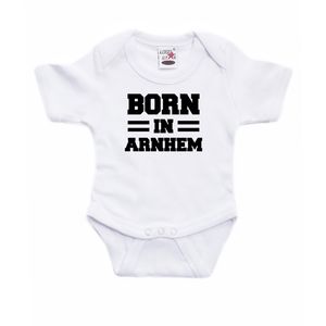 Born in Arnhem cadeau baby rompertje wit jongen/meisje