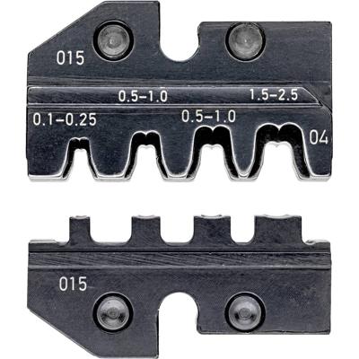 Knipex Knipex-Werk 97 49 04 Krimpinzetstuk Ongeïsoleerde, open connectoren Geschikt voor tangen Stekkerbreedte 2.8/4.8 mm 0.1 tot 2.5 mm² Geschikt voor merk