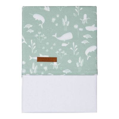 Little Dutch baby ledikantlaken 110x140 cm Ocean Mint Little Dutch baby ledikantlaken 110x140 cm Ocean Mint
