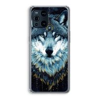 Darkness Wolf: Oppo Find X3 Transparant Hoesje