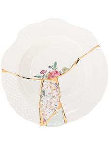 Seletti assiette à dessert Kintsugi - Blanc