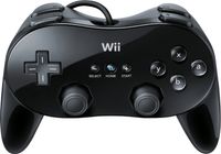 Nintendo Wii Classic Controller Pro Zwart Gamepad - thumbnail