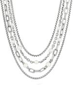 David Yurman collier multi-rangs en chaîne - Argent