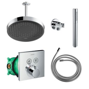 Hansgrohe Rainfinity Regendoucheset met Plafondarm Powderrain 360 Chroom