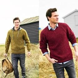 Breipatroon Stylecraft Highland Heathers Aran No. 9877 Heren truien