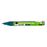 Creativ Company Glas- en porseleinstift glitter semi-dekkend - donkergroen