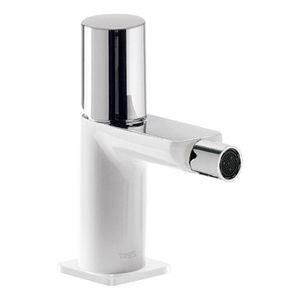 Bidetkraan Tres Loft | Opbouw | Mengkraan | 1-knop | Rond | Wit chroom