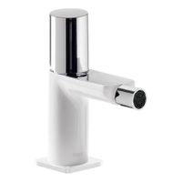 Bidetkraan Tres Loft | Opbouw | Mengkraan | 1-knop | Rond | Wit chroom