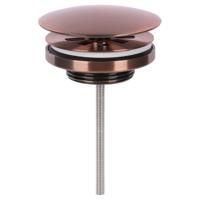 Differnz afvoerplug always open | rood koper | 72mm