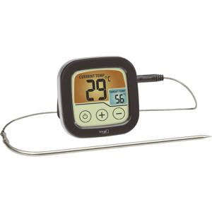 TFA Dostmann 14.1509.01 Barbecuethermometer Bewaking van kerntemperatuur, Met touchscreen, Kabelsensor Braden, Grillen