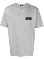 Balmain t-shirt à patch logo - Gris