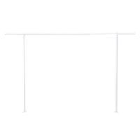 Chaks Tafelklem/tafelhaak - wit - metaal - verstelbaar - 120-180 x 3,7 x 106 cm - Tafelklemmen