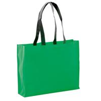 Draagtas / goodie-bag / schoudertas / boodschappentas - groen - 40 x 32 x 11 cm