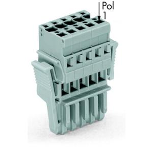 WAGO 769-115/021-000 Connector, female Grijs 10 stuk(s)