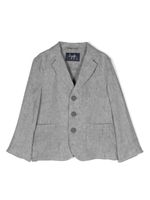 Il Gufo blazer en coton à simple boutonnage - Gris