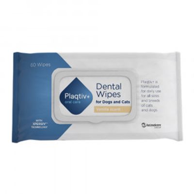 Plaqtiv+ Dental Wipes tandverzorging voor hond en kat 1 verpakking