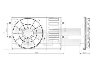 Houder, radiateurventilator 83700341