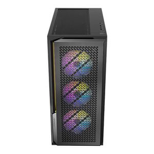 Antec P20C ARGB Midi-tower PC-behuizing Zwart Zijvenster, Stoffilter, 3 voorgeïnstalleerde LED-ventilators