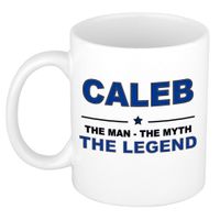 Caleb The man, The myth the legend cadeau koffie mok / thee beker 300 ml - thumbnail