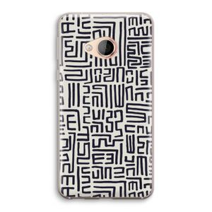 Moroccan Print: HTC U Play Transparant Hoesje