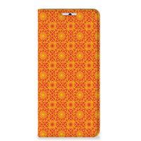 Xiaomi 11T | Xiaomi 11T Pro Hoesje met Magneet Batik Oranje - thumbnail