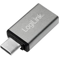 LogiLink USB 3.2 Gen 1 (USB 3.0) Adapter [1x USB-C stekker - 1x USB 3.2 Gen 1 bus A (USB 3.0)] AU0042