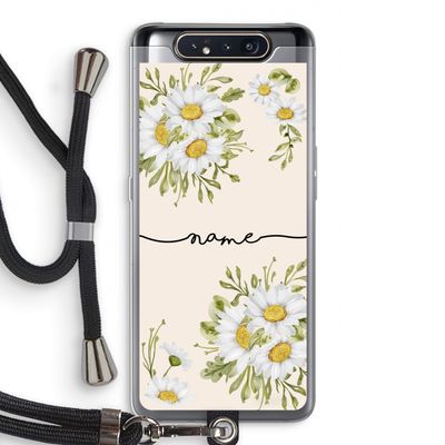 Daisies: Samsung Galaxy A80 Transparant Hoesje met koord