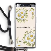 Daisies: Samsung Galaxy A80 Transparant Hoesje met koord